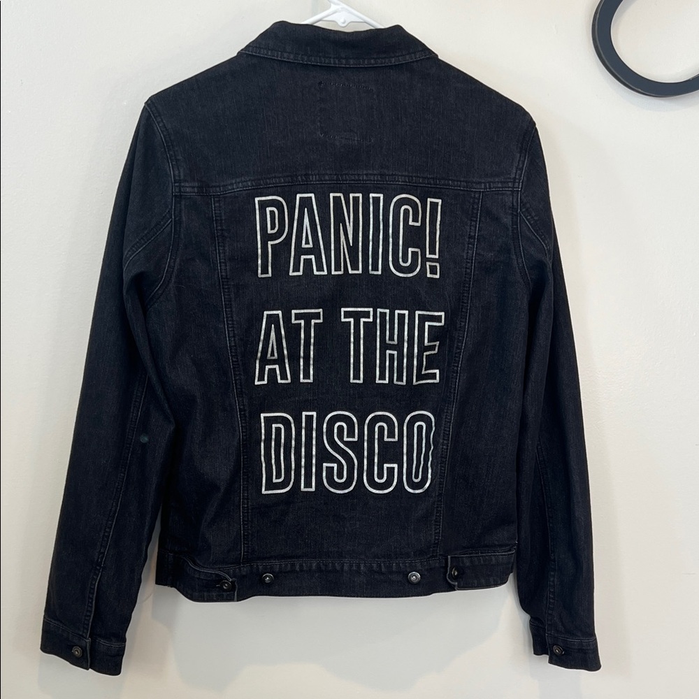 Black Denim Jacket with Panic! At The Disco Design 2017